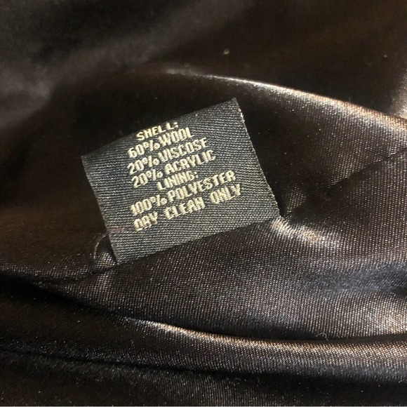 Kristen Blake Womens Coat Vintage Wool Cashmere Blend black Mid Length S… - Picture 11 of 11